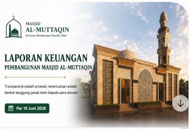Laporan Keuangan Masjid Al Muttaqin Per 19 Juni 2026